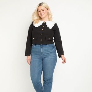 Eloquii Exaggerated Collar Jacket Sz 16